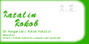 katalin rokob business card